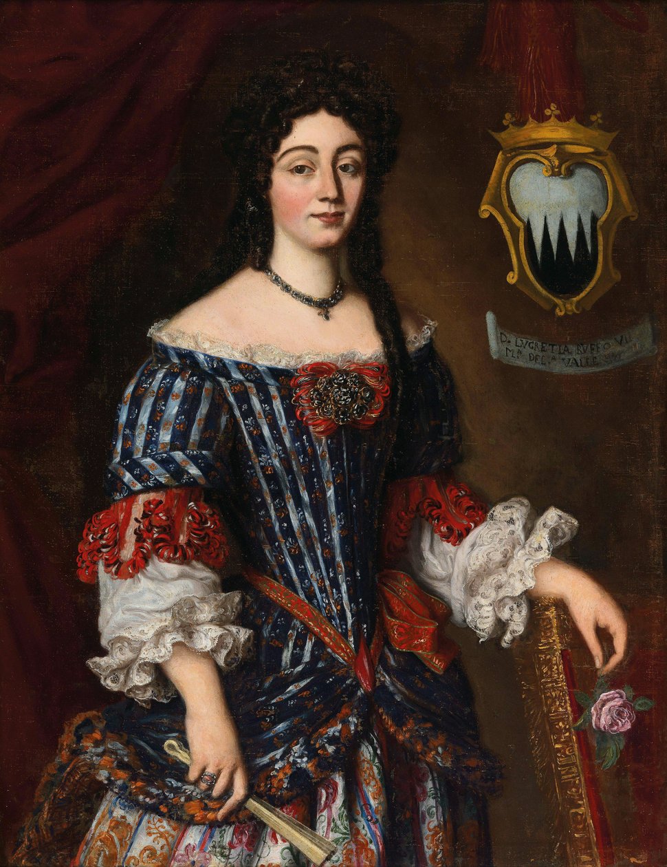ルクレツィア・ルッフォ 1661-1722、マルケッサ・デッラ・ヴァッレ。 作： ジェイコブ・フェルディナンド・ヴォエト