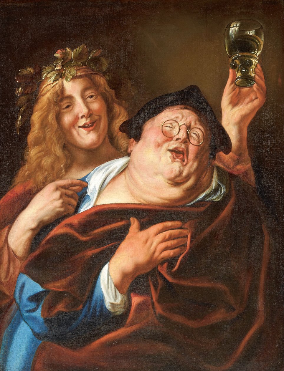 バッカスと追随者、1645年以降。 作： ジェイコブ・ヨルダーンス