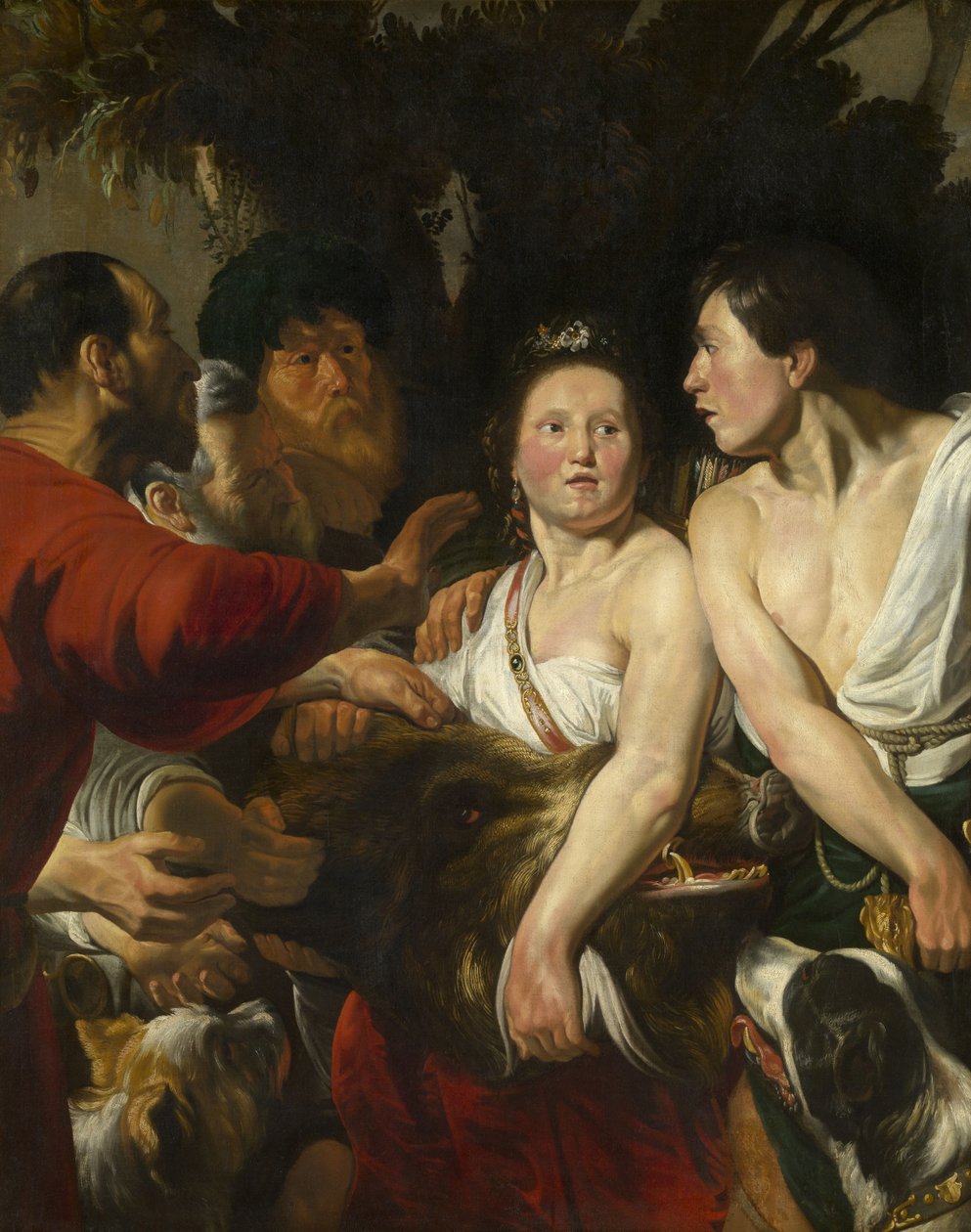 Meleager and Atalanta、1617-1618。 作： ジェイコブ・ヨルダーンス