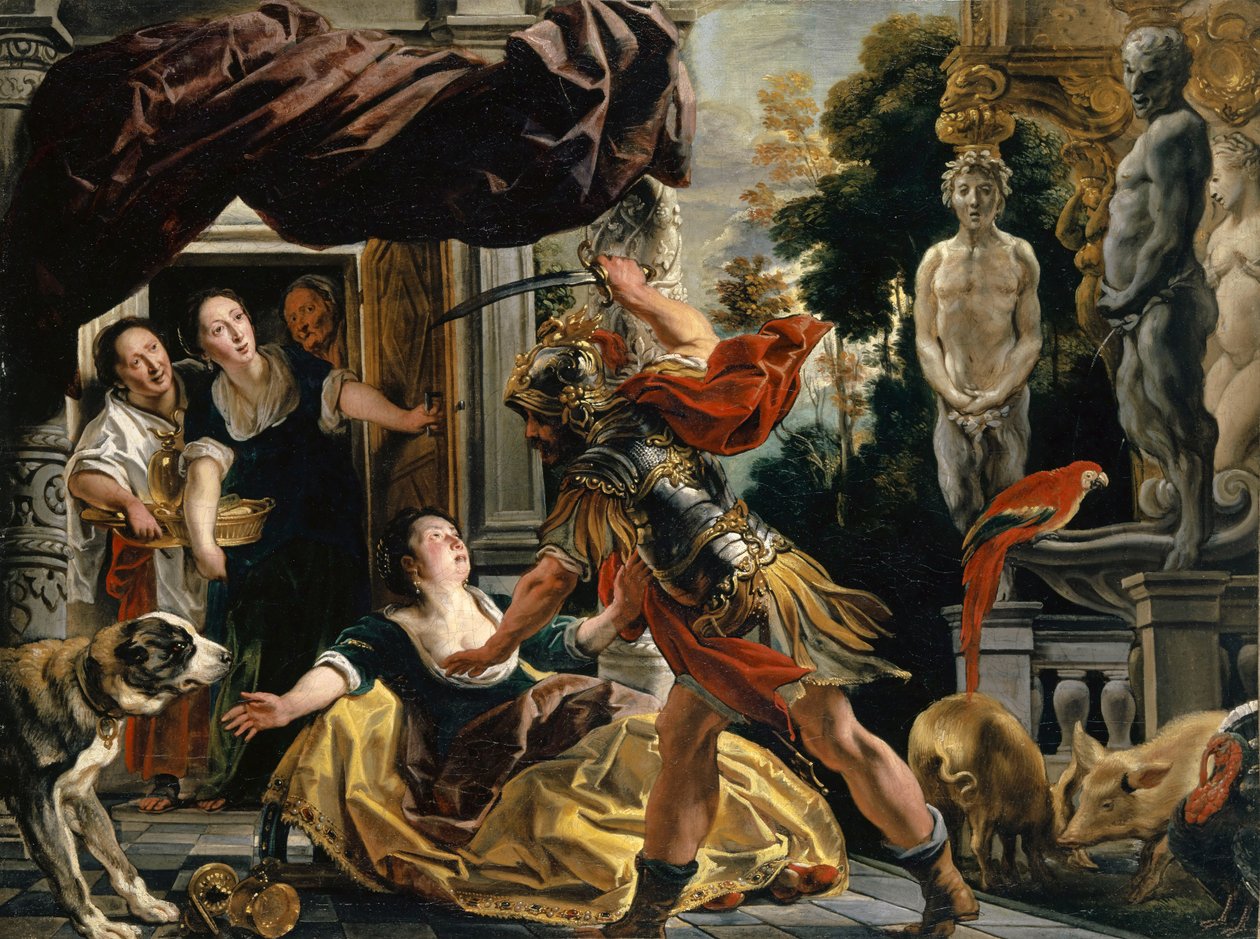 ユリシーズとキルケ、1630～1634年頃。 作： ジェイコブ・ヨルダーンス