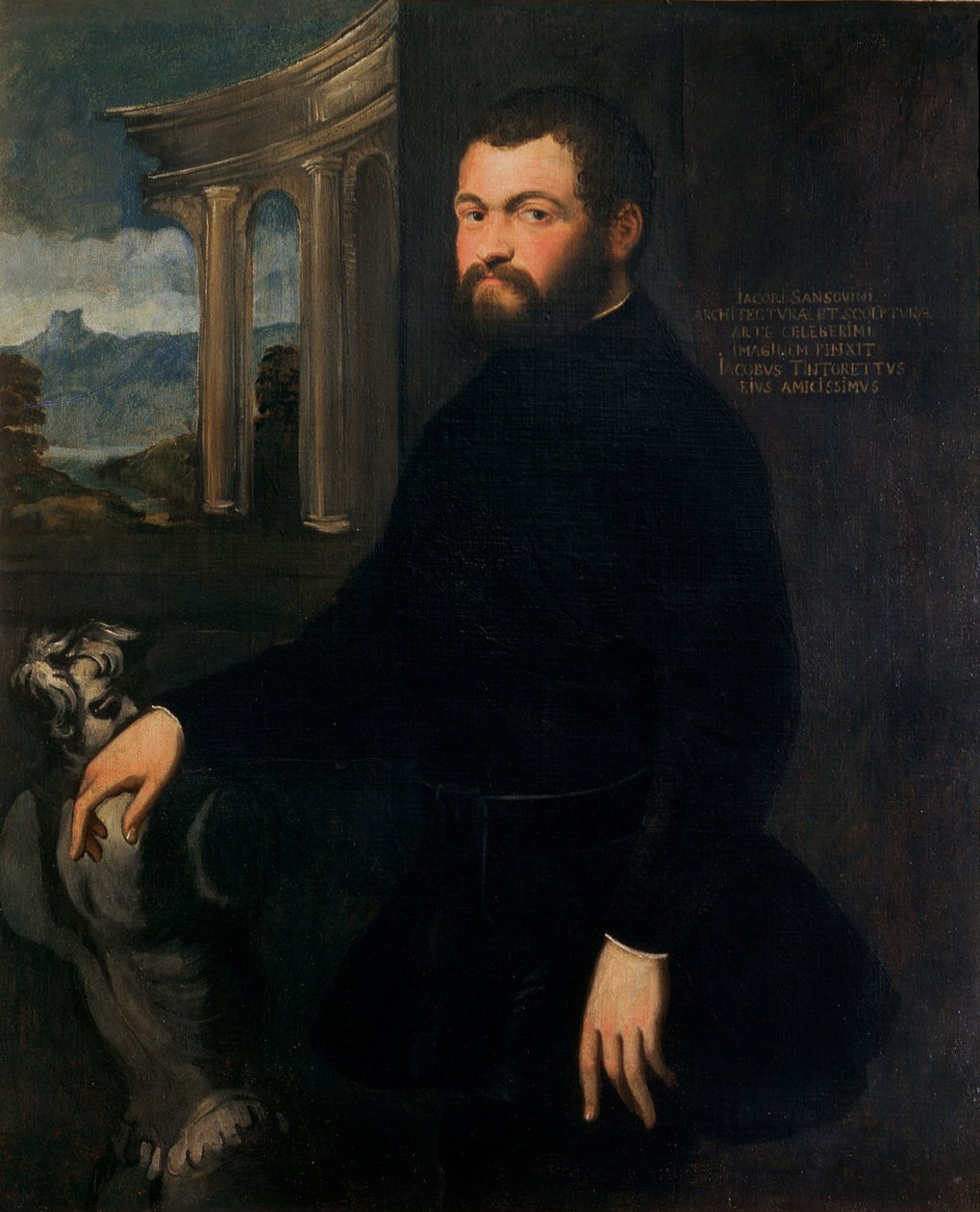 Jacopo Sansovino（1486-1570）、元々はタッティ、彫刻家、ヴェネツィアの国家建築家 作： ヤコポロブスティティントレット
