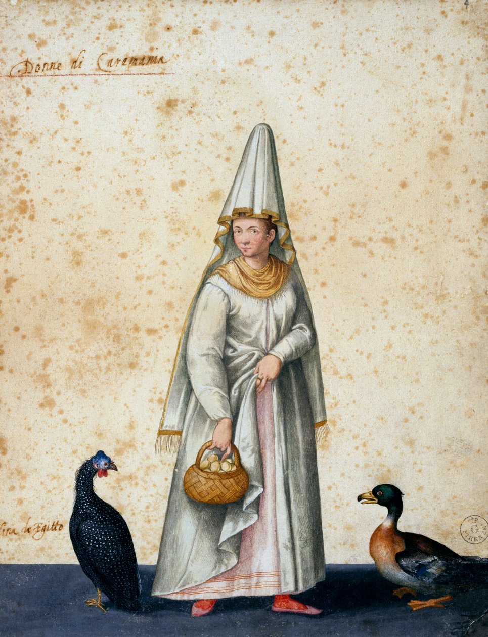 トルコの農民、ヤコポ・リゴッツィ（1547-1627）の絵 作： ヤコポ・リゴッツィ