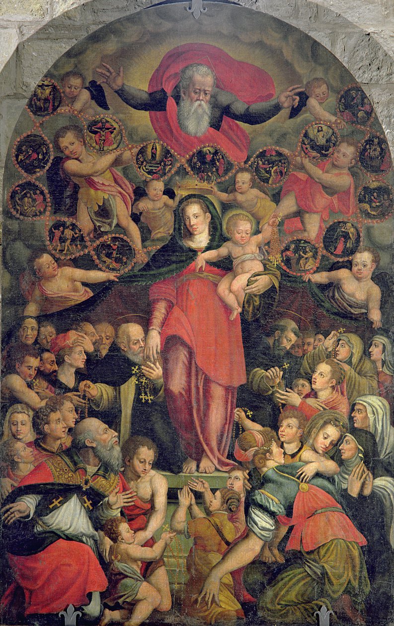 ロザリオのマドンナ、1569年頃 作： ジャコポ・ズッキ