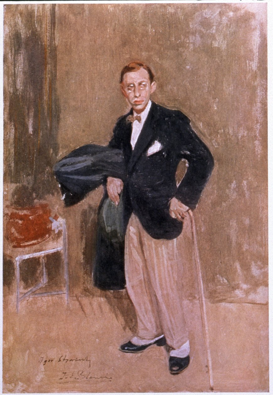 イゴールストラヴィンスキー、1916年頃 作： ジャック・エミール・ブランシュ