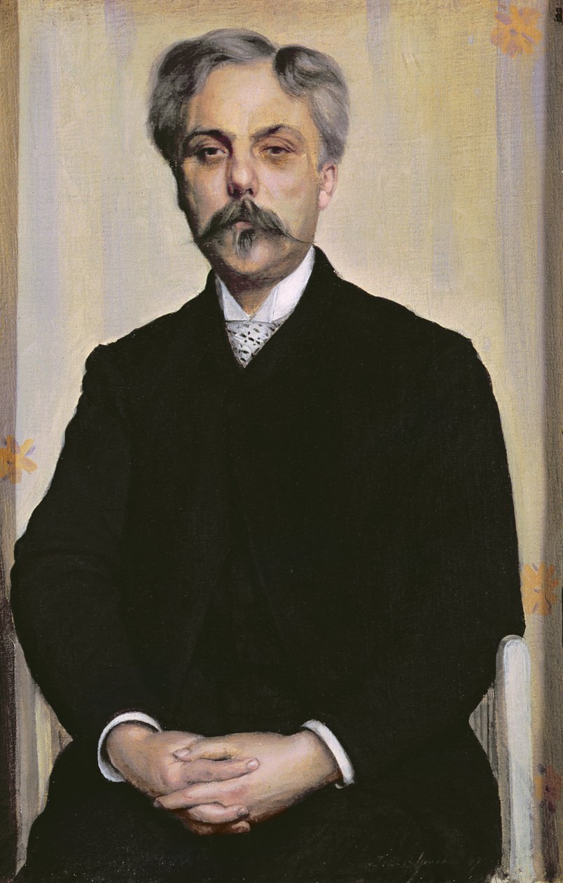 ガブリエル・フォールの肖像（1845-1924）c.1887 作： ジャック・エミール・ブランシュ