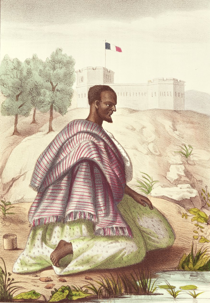 セネガルのマラバウト、1853年の「Les Esquisses Senegalaises」より 作： ジャック・フランソワ・ガウデリケ・ランタ