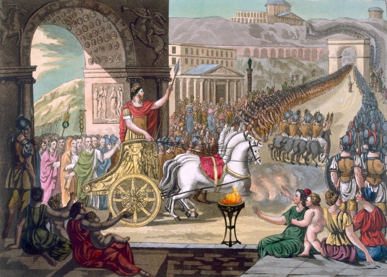 ラブラスによって彫刻された「L&39;Antique Rome」のイラストであるローマの勝利、1796年に出版されました 作： ジャック・グラッセ・ド・サンソヴール