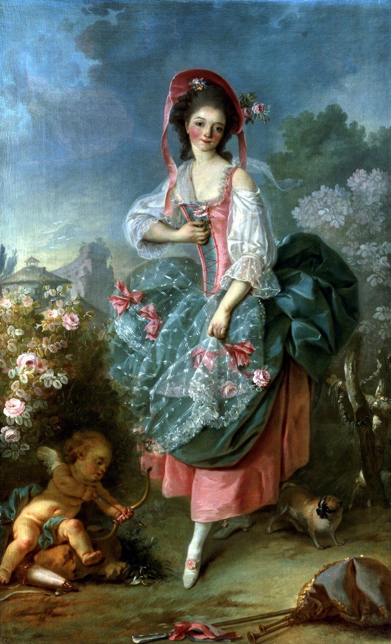 テルプシコーレとしてのマドモアゼル・ギマールの肖像、c.1799 作： ジャック・ルイス・デビッド