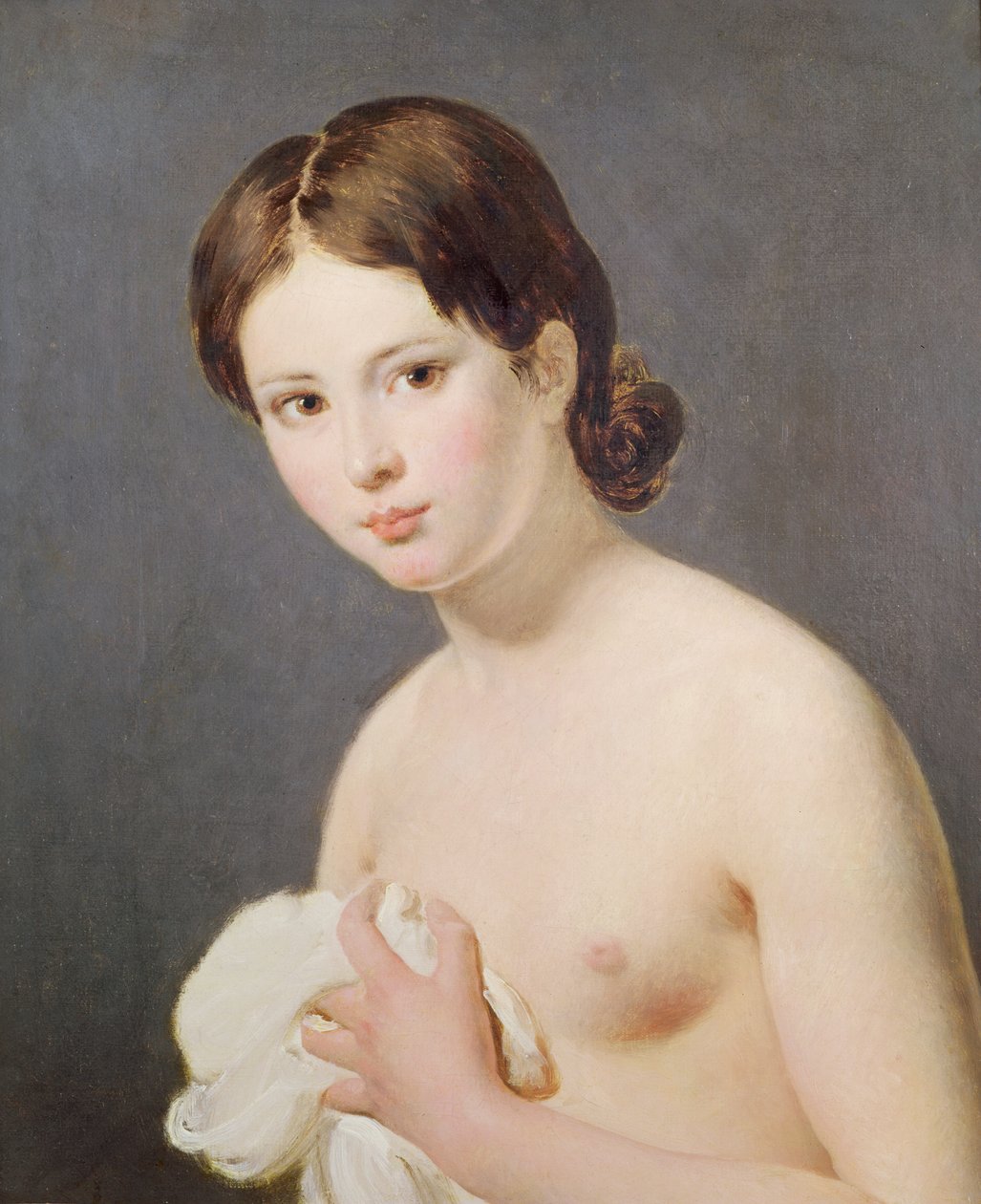 若い女の子の肖像画。 c。 1795 作： ジャック・ルイス・デビッド