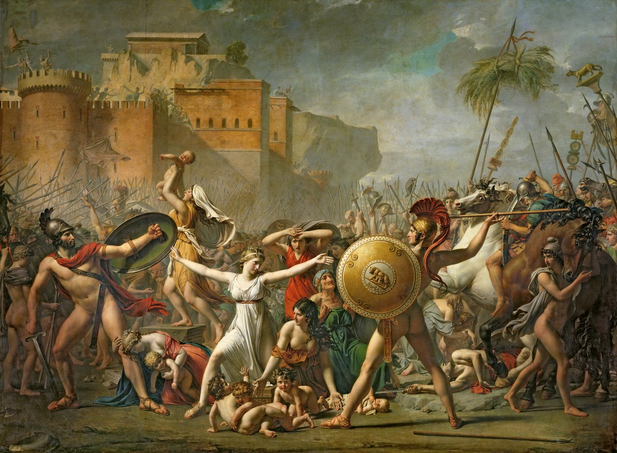 サビーネの女性、1799 作： ジャック・ルイス・デビッド