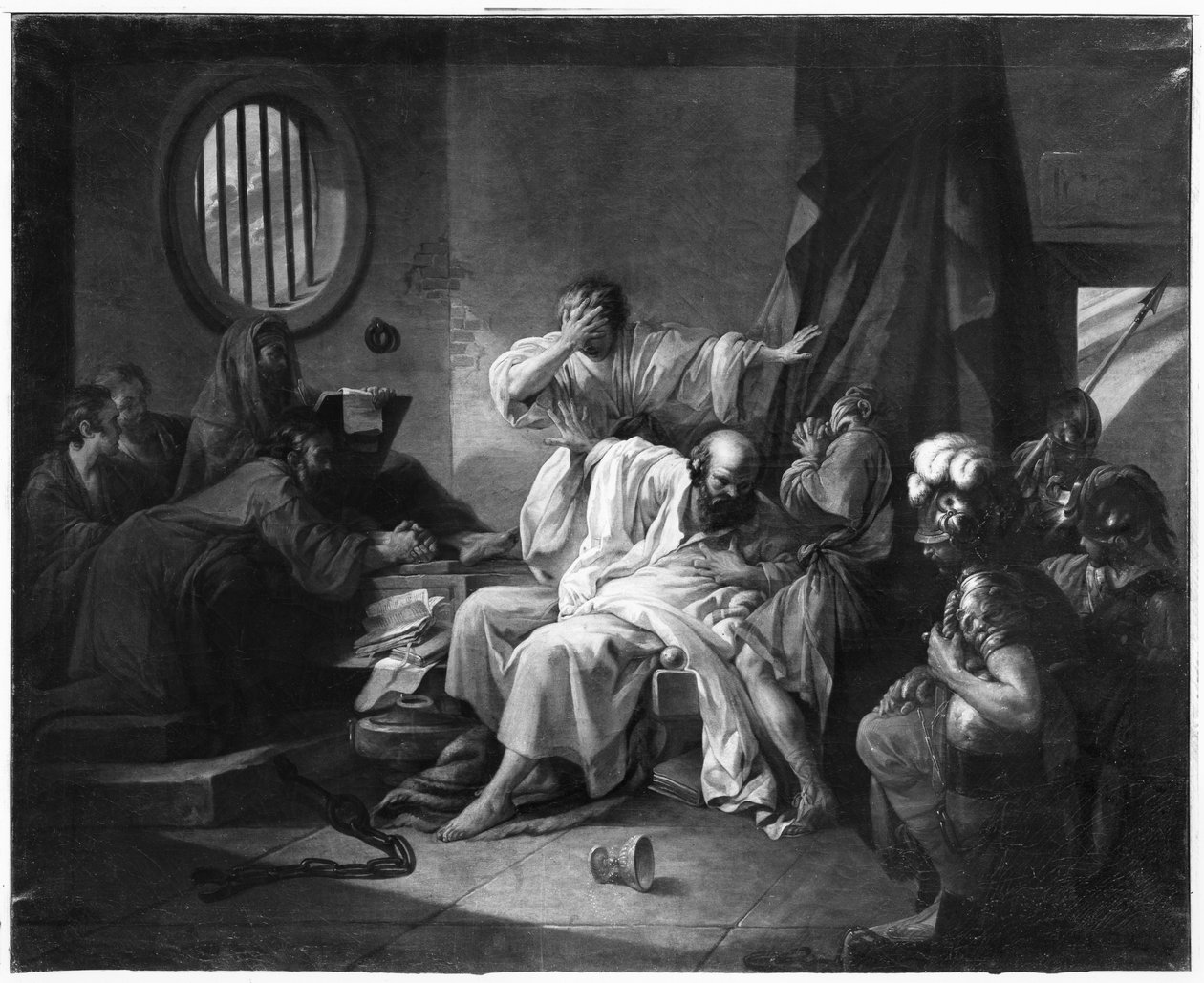 ソクラテスの死（紀元前470〜499年）1762 作： ジャック・フィリップ・ジョセフ・ド・サン・カンタン