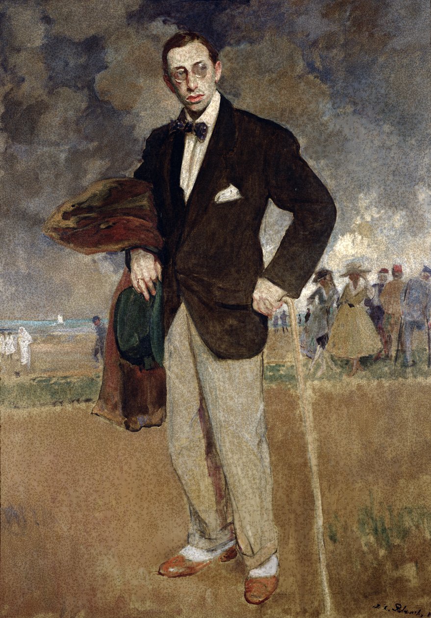イゴール・ストラヴィンスキーの肖像（1882-1971）1915 作： ジャック・エミール・ブランシュ