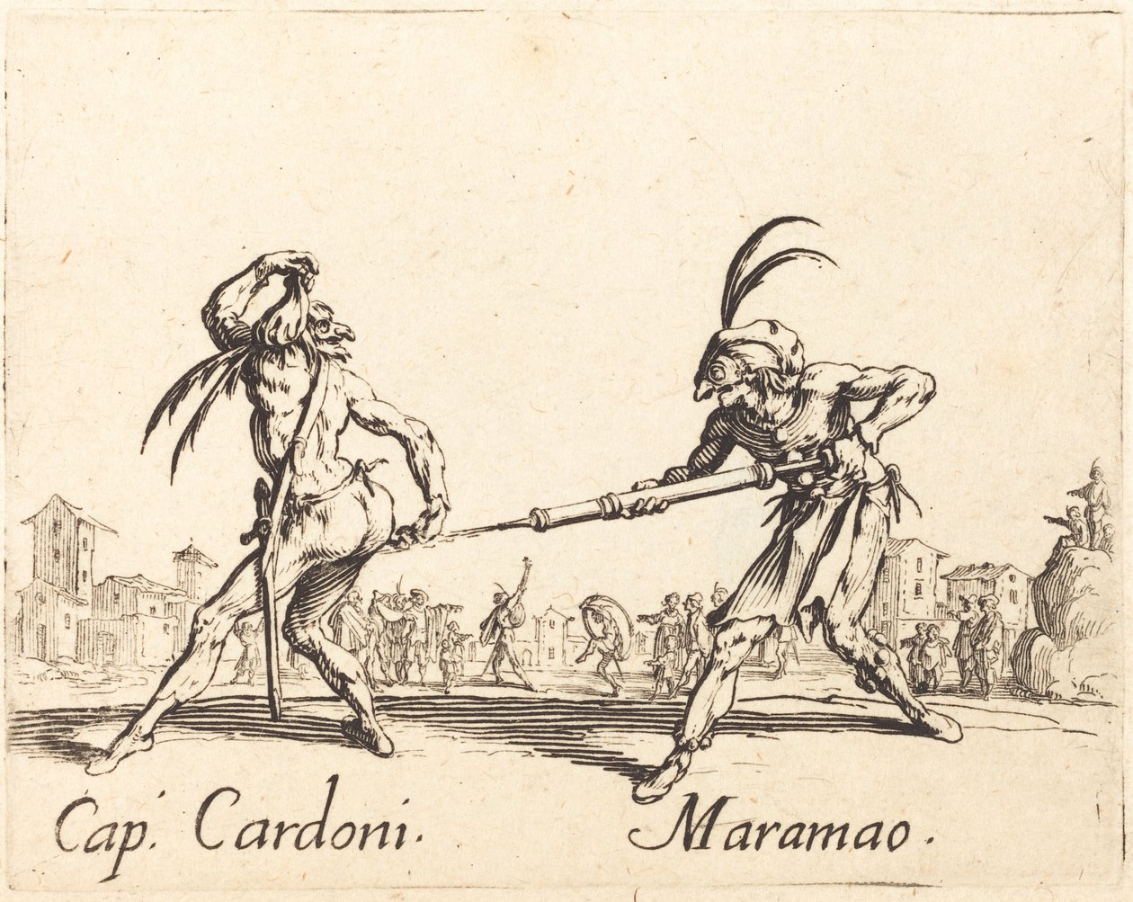 キャップ。 カルドーニとマラマオ、c。 1622年。 作： ジャック・カロ
