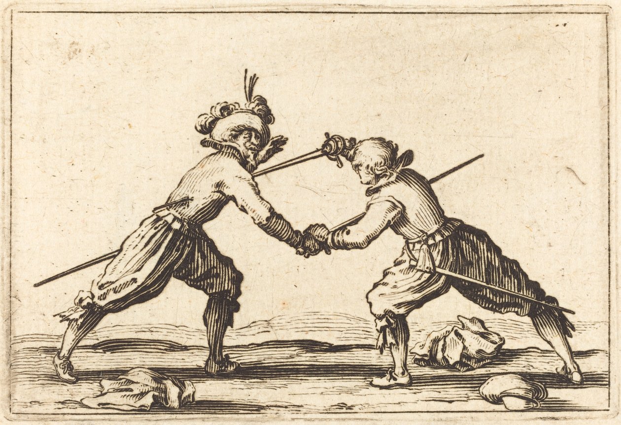 剣の決闘」1622年頃 作： ジャック・カロ
