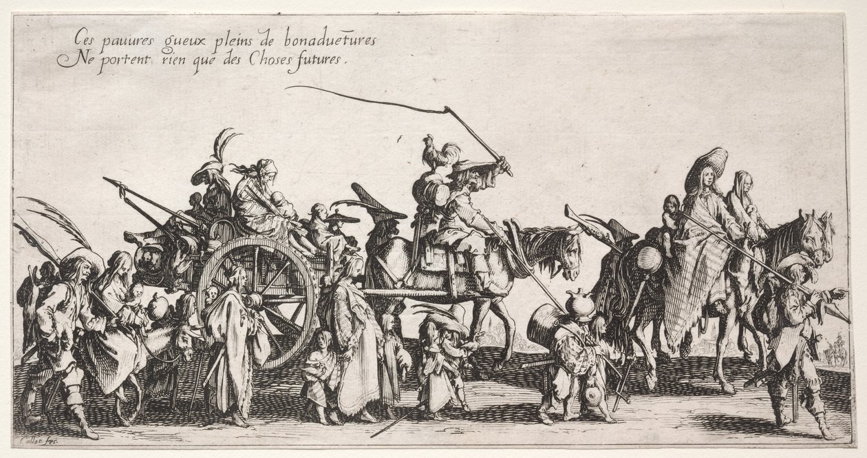 ボヘミアン、c。 1621-1625。 作： ジャック・カロ