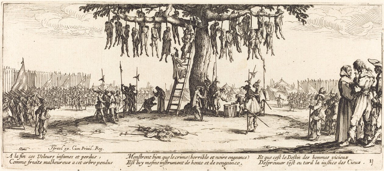 ハンギング、c。 1633年。 作： ジャック・カロ