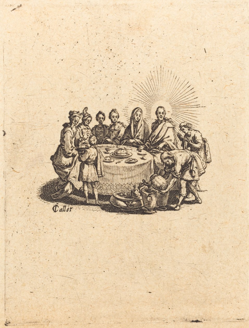 カナの結婚、1618年。 作： ジャック・カロ