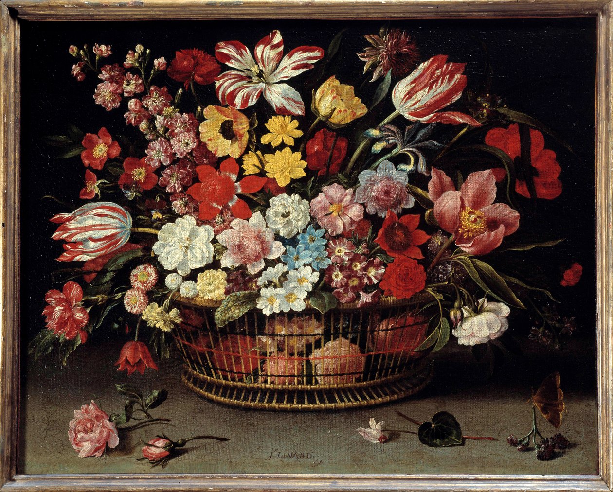 フルーツバスケット ジャック・リナールの絵画（1600-1645年 作： ジャック・リナード