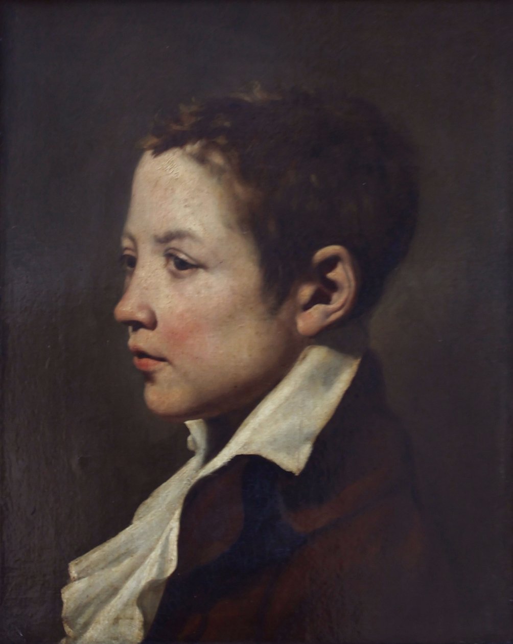 若い男の子の肖像画 作： ジャック・ルイス・デビッド