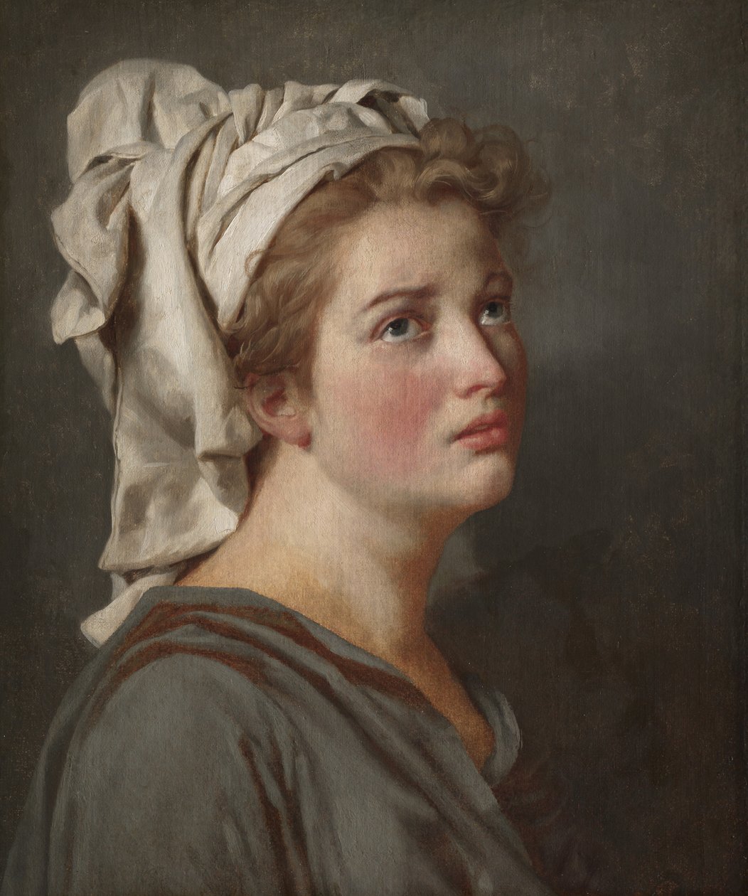 ターバンを持つ若い女性、1780年頃 作： ジャック・ルイス・デビッド