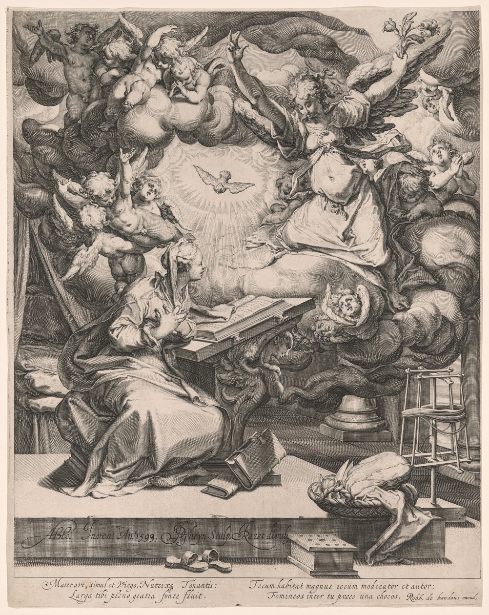 受胎告知 作： Jacques de Gheyn II