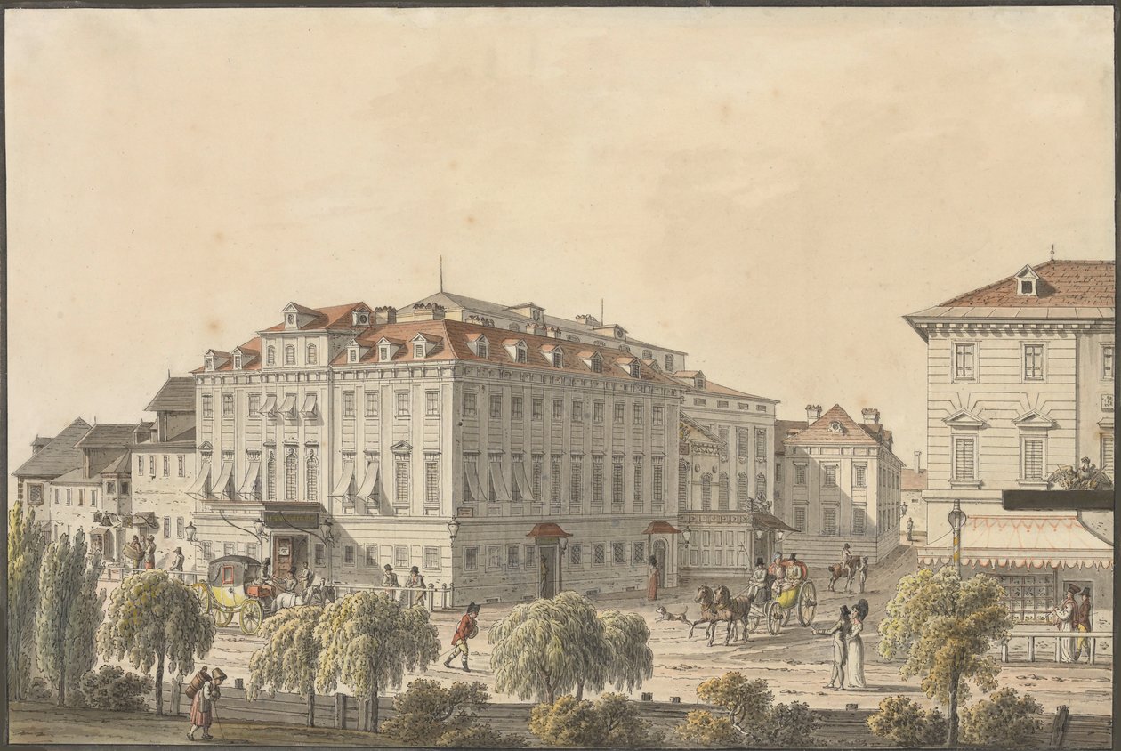 アン・デア・ウィーン劇場、1816年頃。 作： ヤコブ・アルト