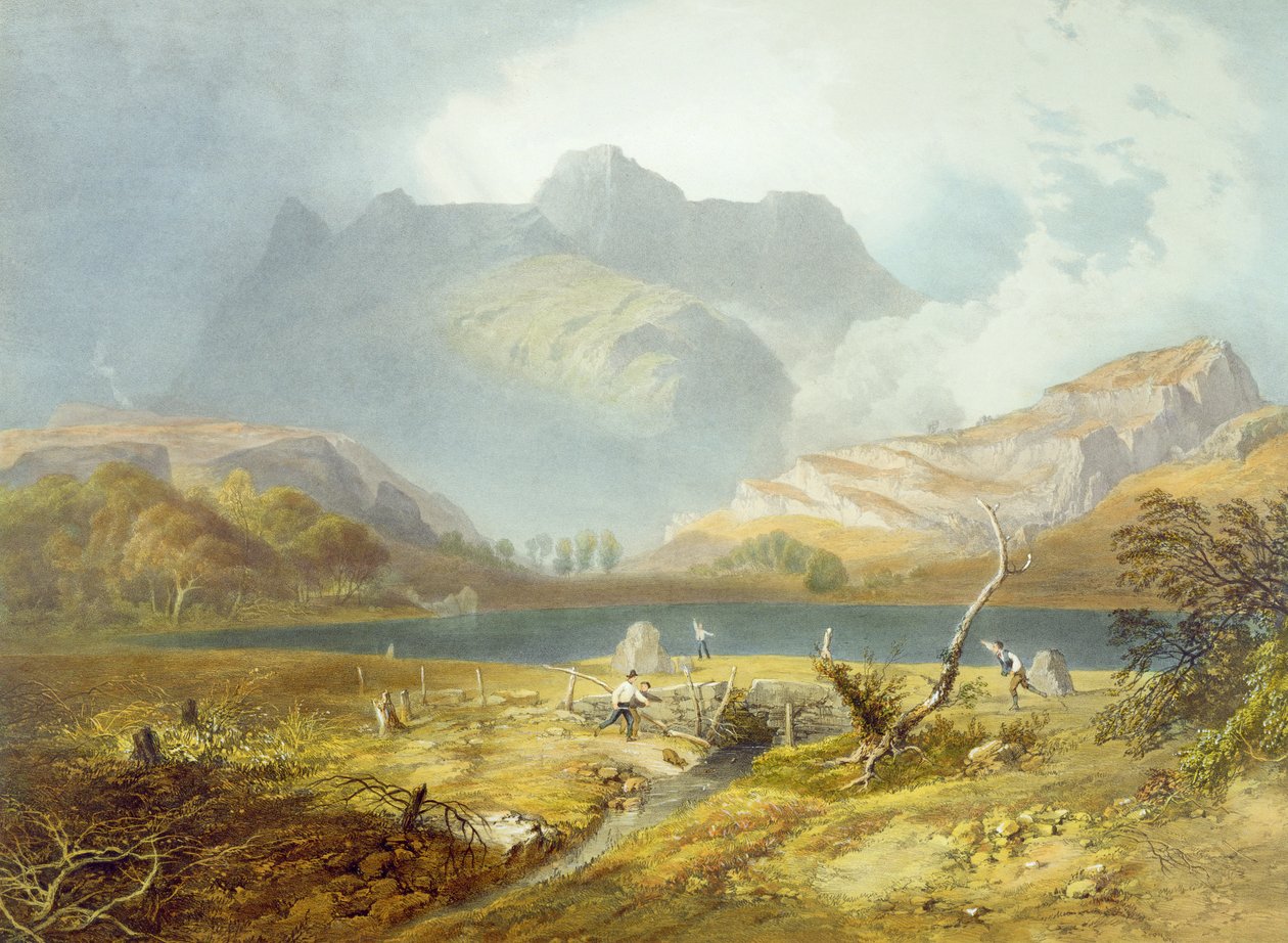 ラングデールパイクス、 &39;イギリス湖水地方&39;、1853年（詳細は90425を参照） 作： ジェームズ・ベイカー・パイン