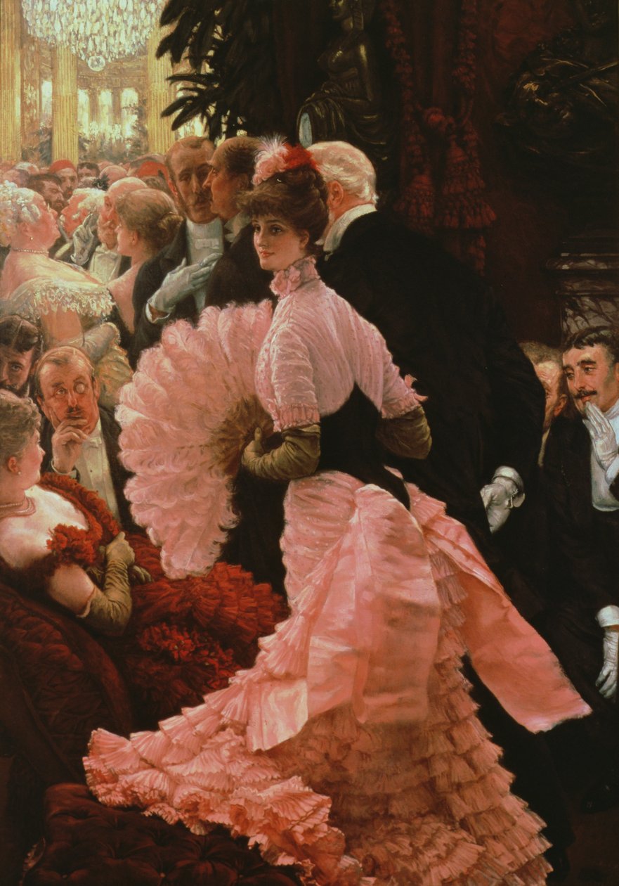 レセプションまたはL&39;Ambitieuse（政治女性）c.1883-85 作： ジェームズ・ジャック・ジョセフ・ティソ