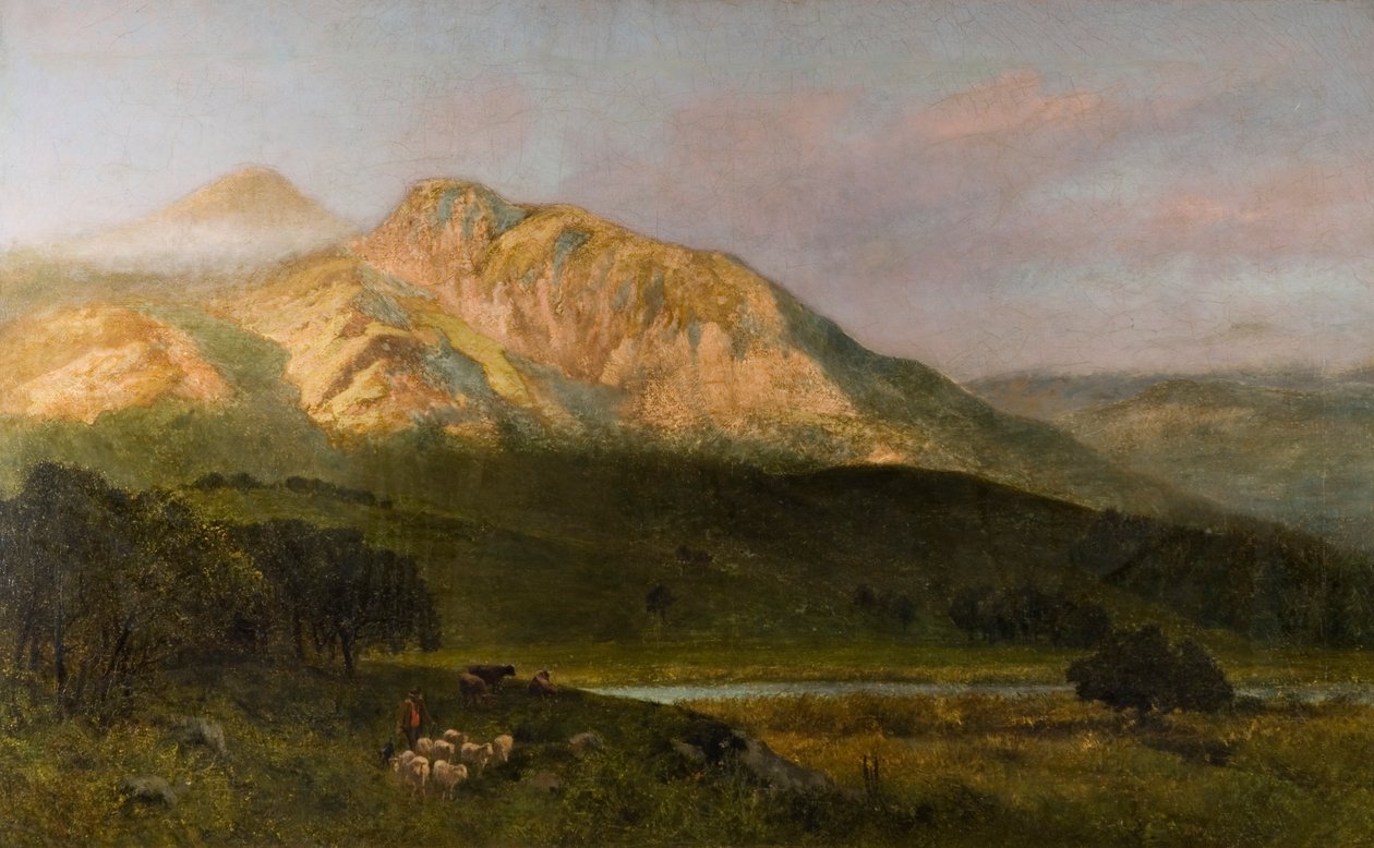 Loughrigg、カンブリアの日の出 作： ジェームス・ピール