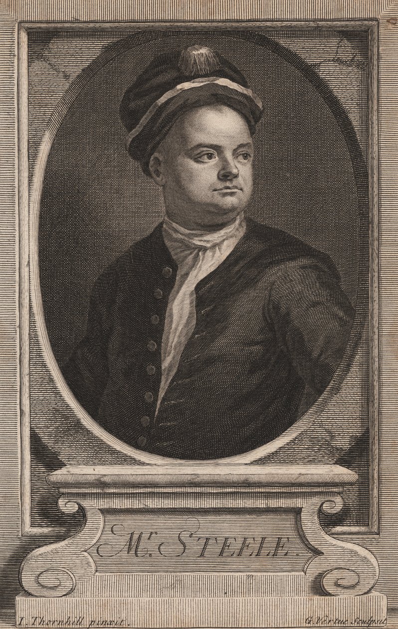 リチャード・スティール、ジョージ・バーチュー（1683-1756）、1714年頃 作： ジェームス・ソーンヒル