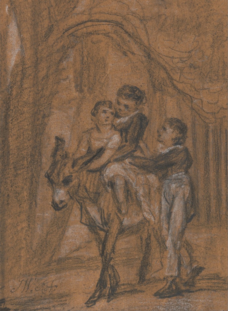 油絵のための研究Theophilus Levittの子供、エスクァイア。 作： ジェームズワード