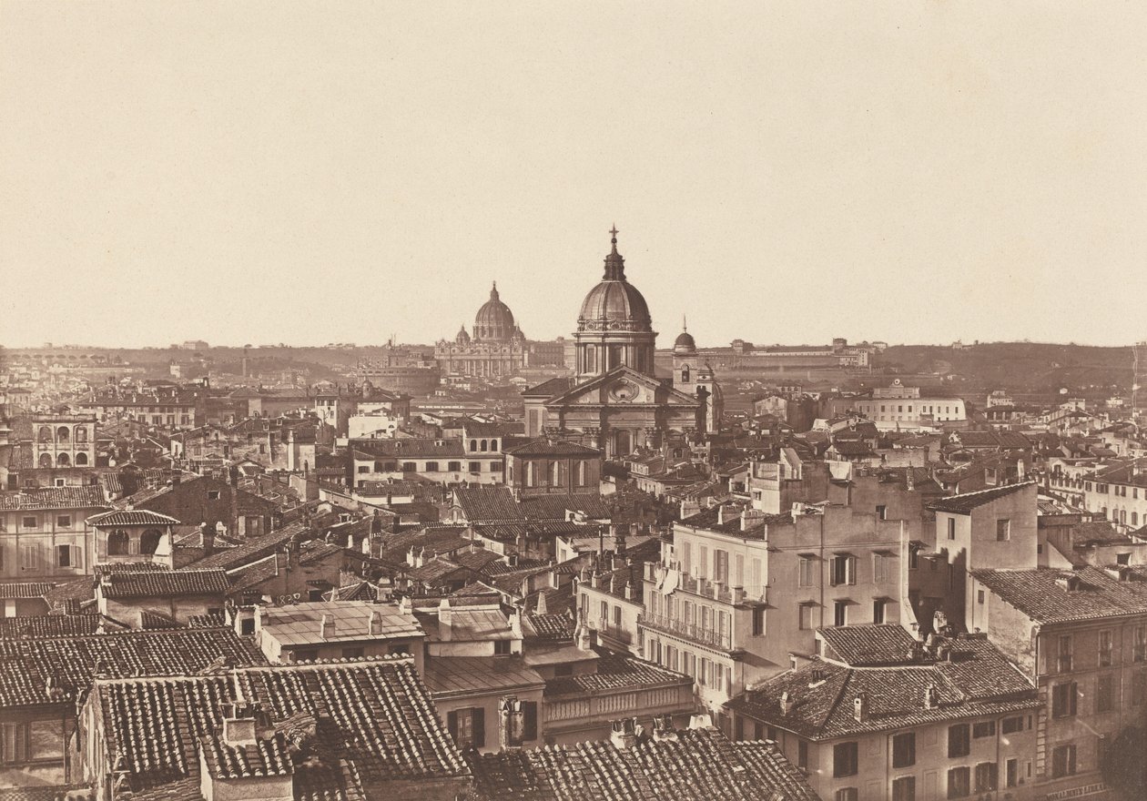 ローマの眺め,c.1855年（写真） 作： ジェームズ (属性) アンダーソン