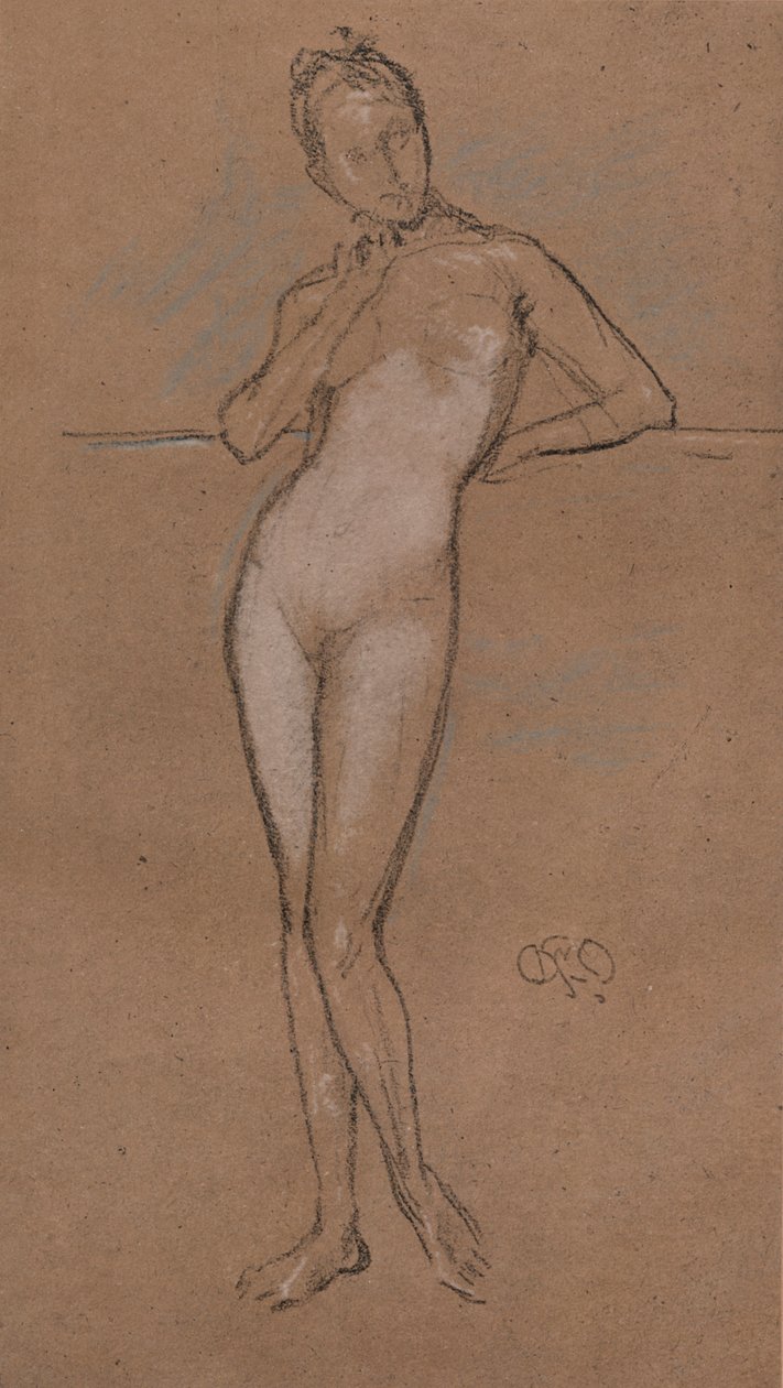 リトルヌード、c1888 作： ジェームズ・アボット・マクニール・ウィスラー