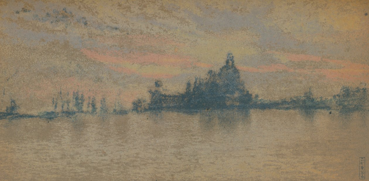 日没：ヴェネツィア、c1880 1903-1904 作： ジェームズ・アボット・マクニール・ウィスラー