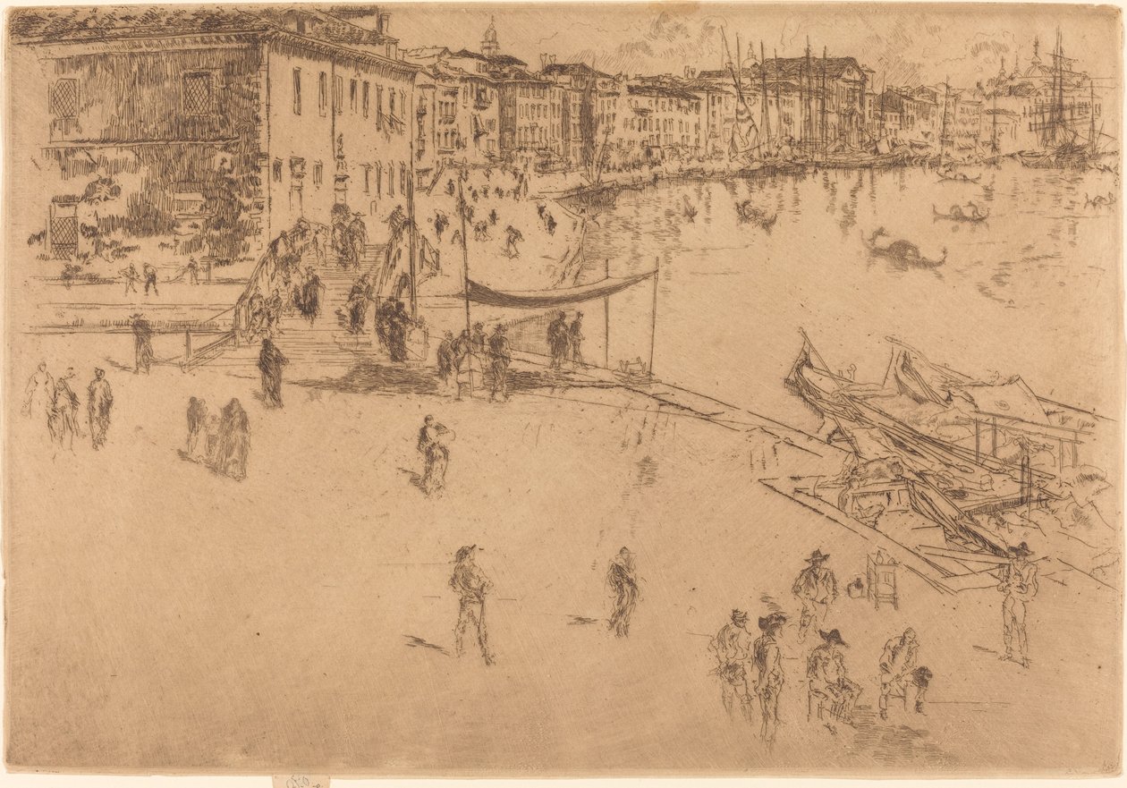 The Riva』No.II、1880年。 作： ジェームズ・アボット・マクニール・ウィスラー