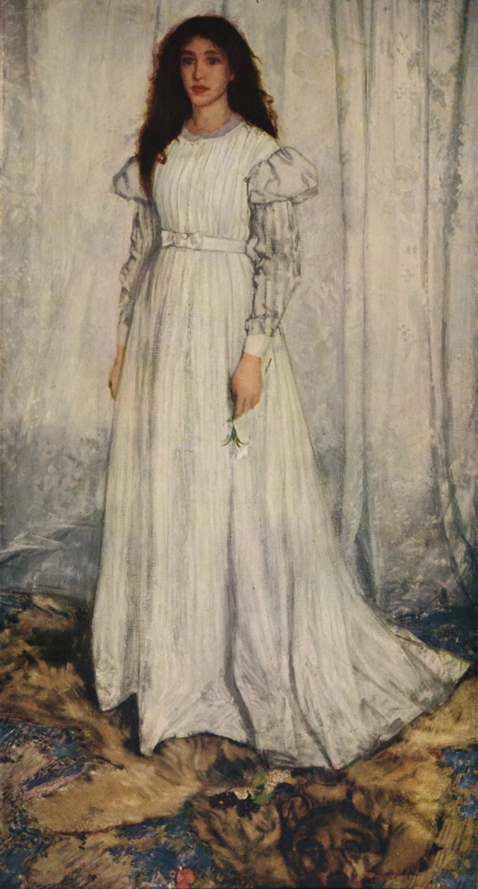ホワイトガール、1862 作： ジェームズ・アボット・マクニール・ウィスラー