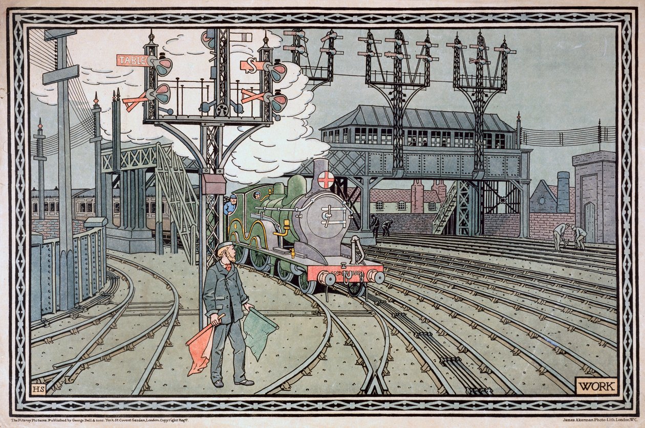 仕事」1910年頃 作： ジェームズ・アーカーマン