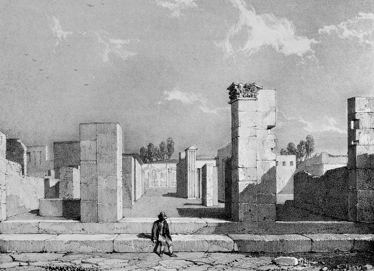 カイウス・サルストの家、1828 作： ジェームズ・ダフィールド・ハーディング