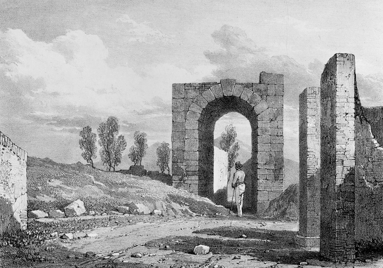 ノラ門、1828 作： ジェームズ・ダフィールド・ハーディング