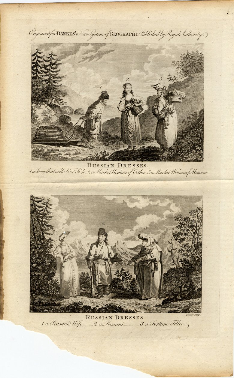 ロシアのドレス、1775年頃 作： ジェームズ・トゥーキー