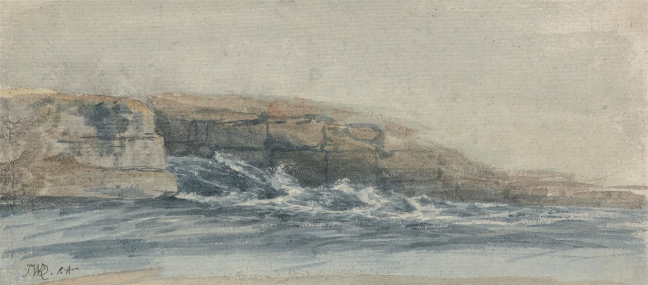 Mar Quebrando em Stony Cliffs à Esquerda 作： ジェームズワード