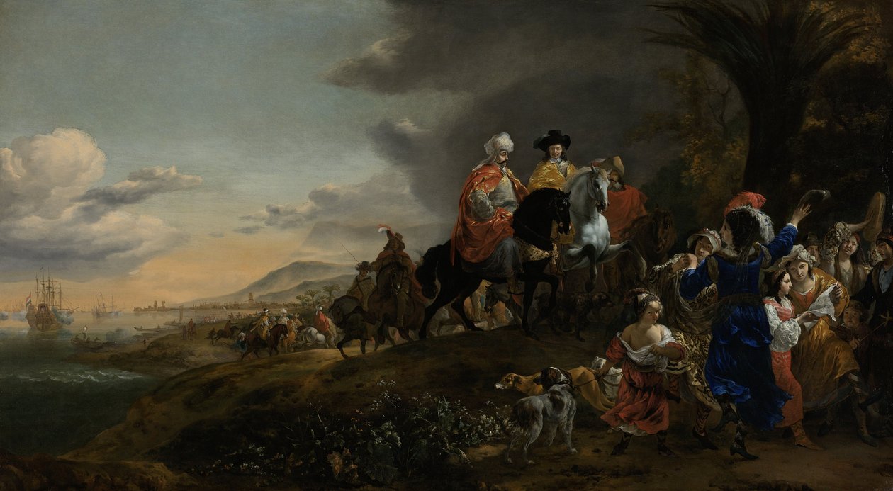 イスファハンへの道のオランダ大使、1653-59 作： ヤン・バプティスト・ウィニックス