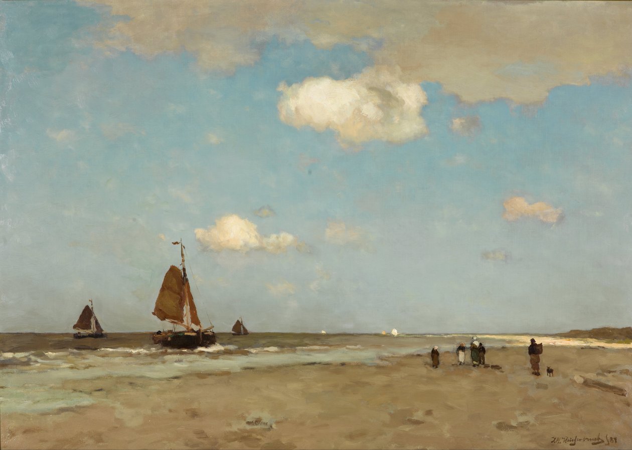 ビーチシーン 作： Jan Hendrik Weissenbruch