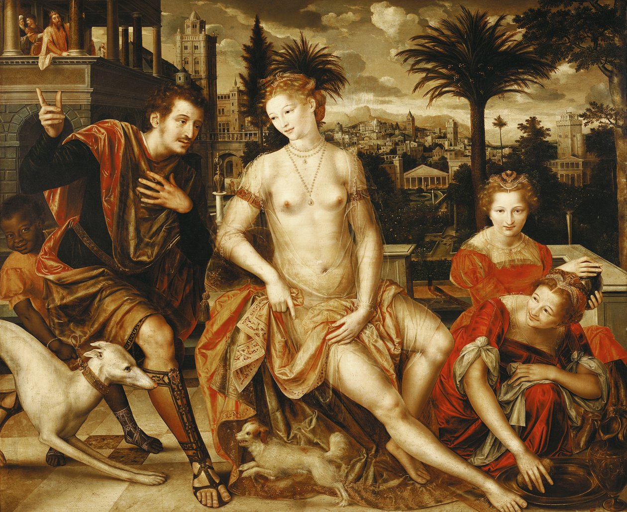 ダビデとバトシェバ、1562年 作： Jan MassysまたはMetsys