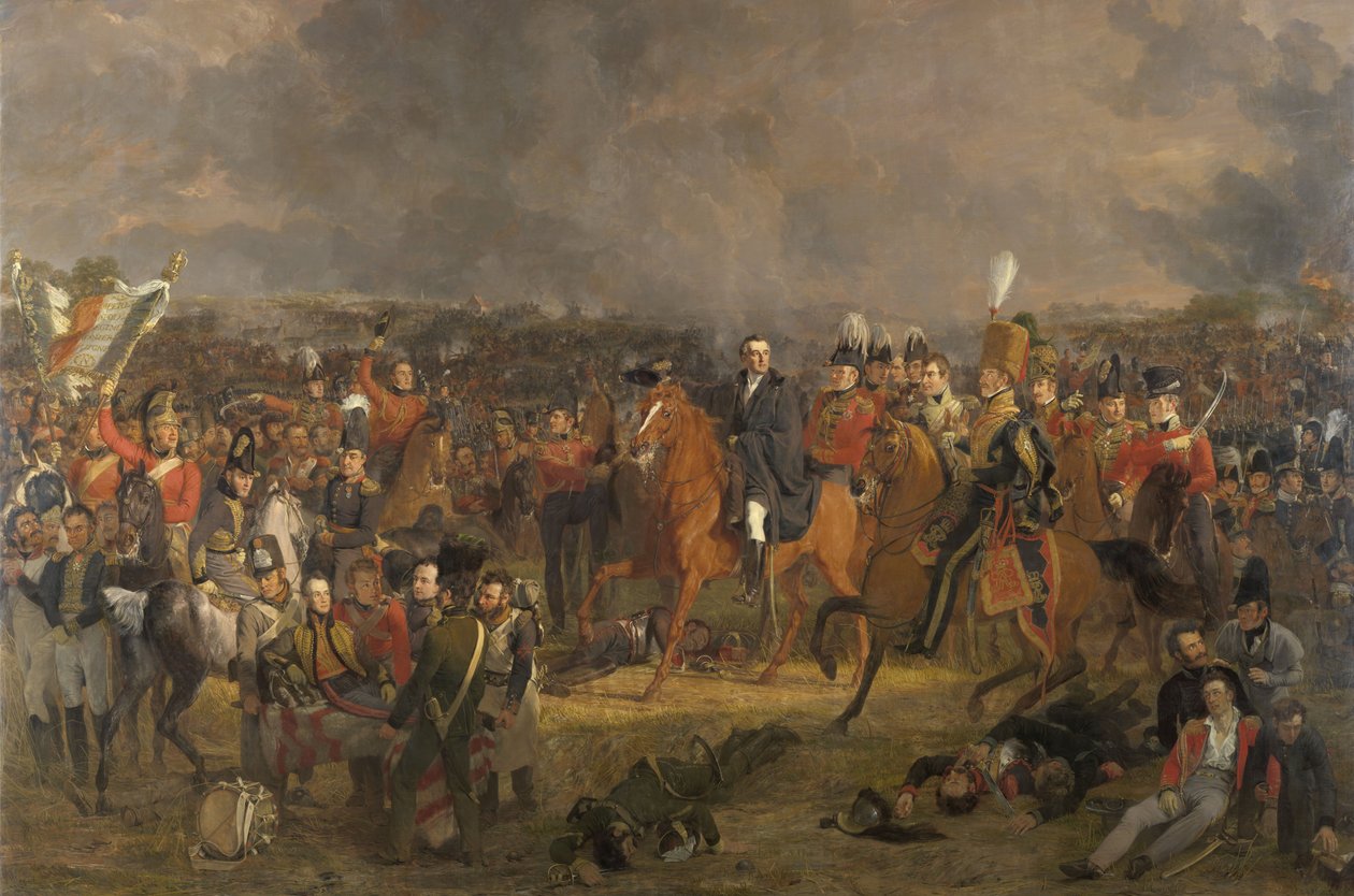 ウォータールーの戦い、1824年 作： ヤン・ウィレム・ピーネマン