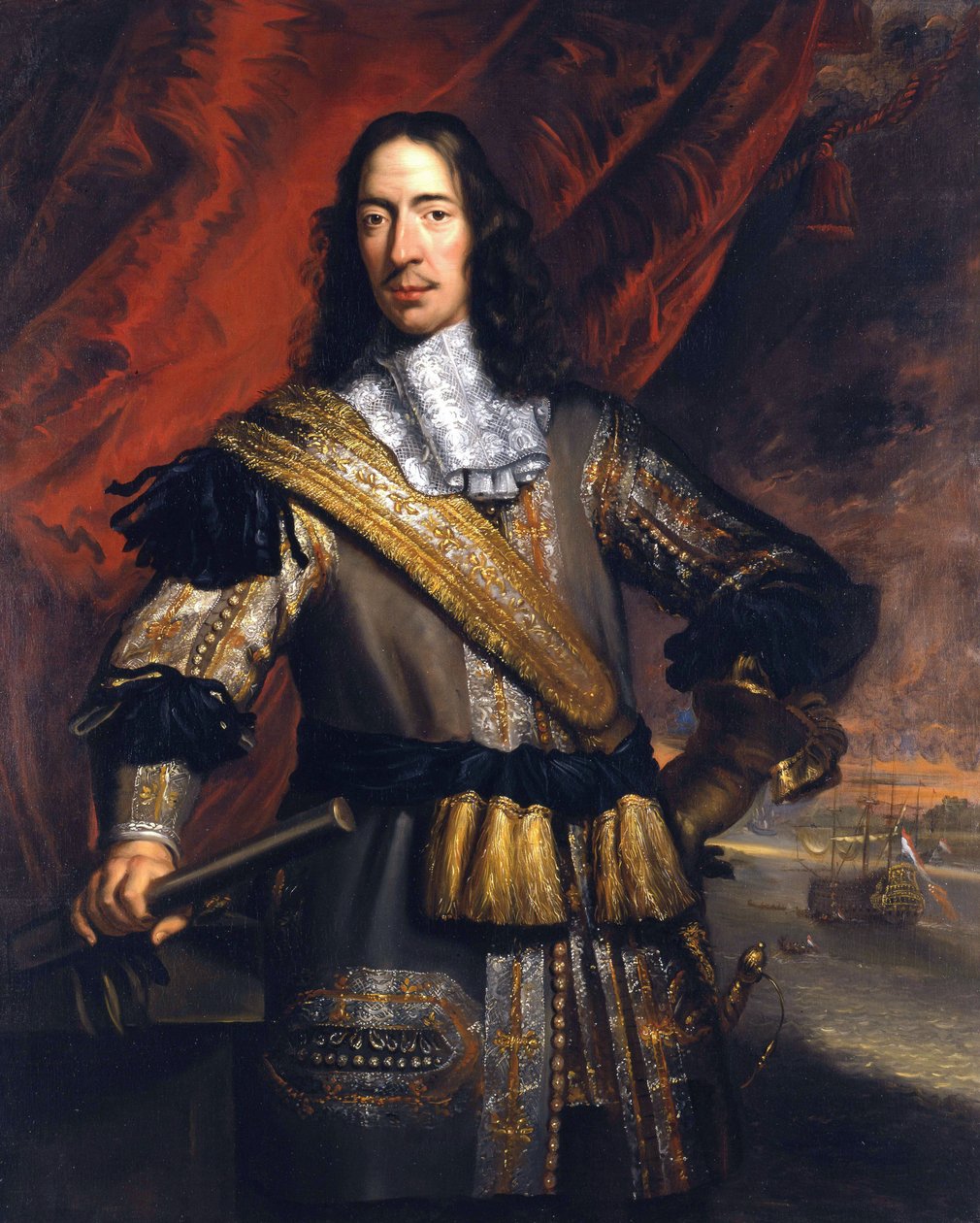 コルドリス・デ・ウィット（1623-1672）、ドルトレヒト市長、プッテンのラフマン 作： ヤン・デ・バーン