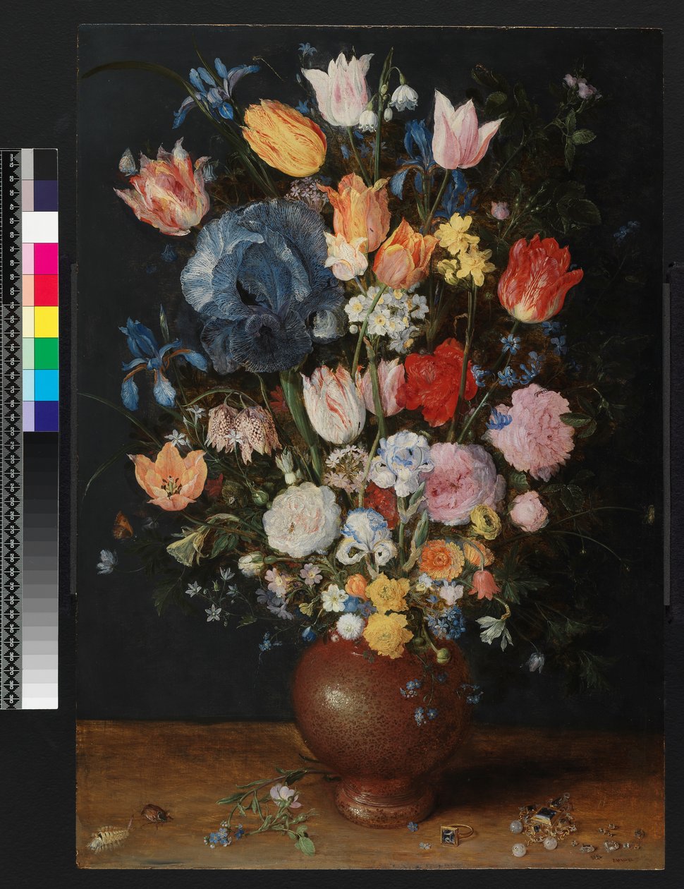花の陶器の花瓶、1607年〜8月 作： ヤン・ザ・エルダー・ブリューゲル