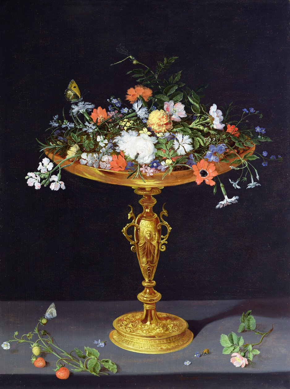 Golden Tazzaの花、1612（パネル） 作： ヤン・ザ・エルダー・ブリューゲル