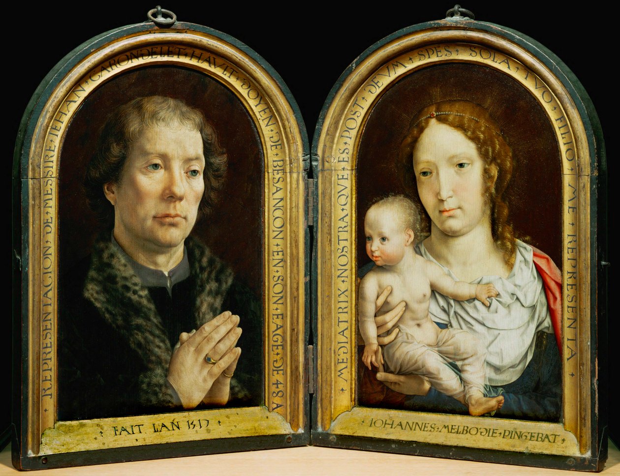 カロンデレ二部作。左：ジャン・カロンデレ ... 作： ヤン（c.1472-c.1533）ゴサート