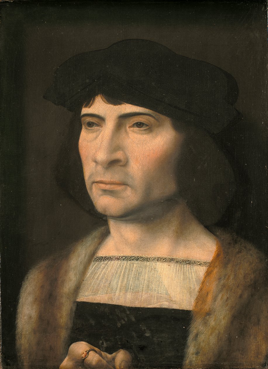 男の肖像 作： ヤン（c.1472-c.1533）ゴサート
